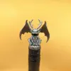 Gargoyle Wine Bottle Pourer (10) Gargoyle Wine Bottle Pourer Silver Front Side