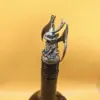 Gargoyle Wine Bottle Pourer (9) Gargoyle Wine Bottle Pourer Silver Zamak