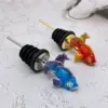 metal fish wine pourer zamak
