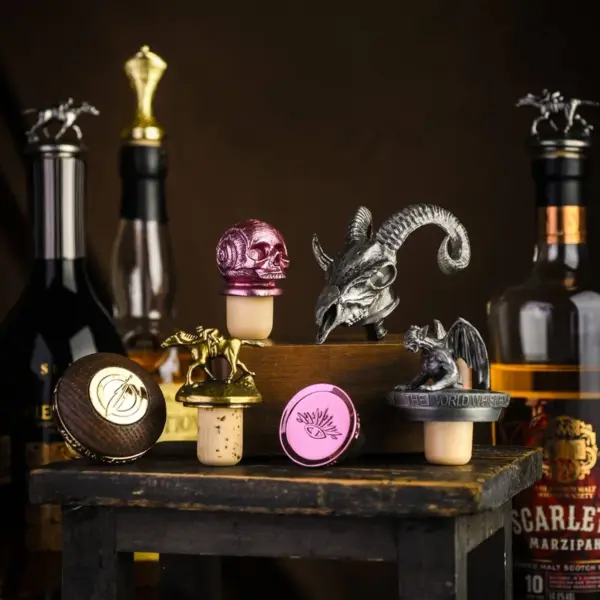 Wine Bottle With Metal Screw Cap Manufacture Wholesale Wine Glasses Cap