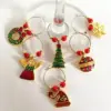 wine glass charms metal gift