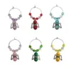 wine glass charms crystal