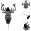 deer shape wine pourer details black