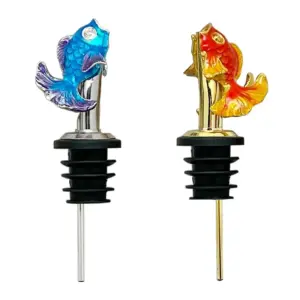 fish wine pourer metal fish wine pourer stainless steel