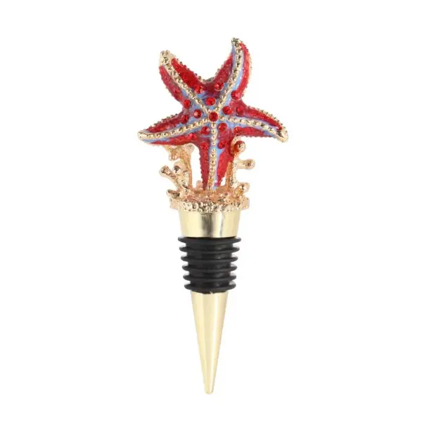 starfish shape wine stopper epoxy colors
