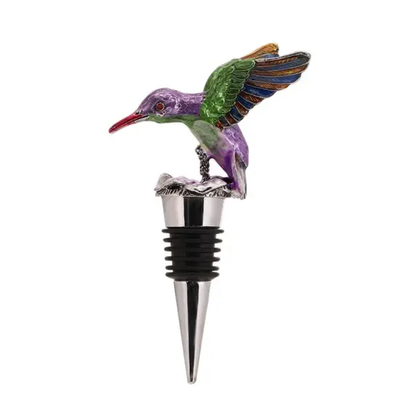 bird metal wine stoppers colors