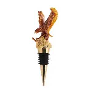 metal wine stopper (53) epoxy eagle shape wine stopper